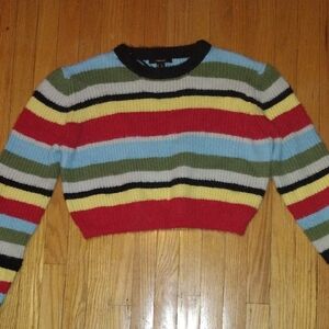 Forever 21 Black and Green Knit Sweater